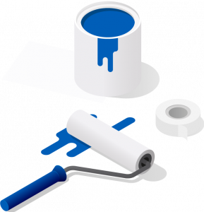 illustration umbauarbeiten